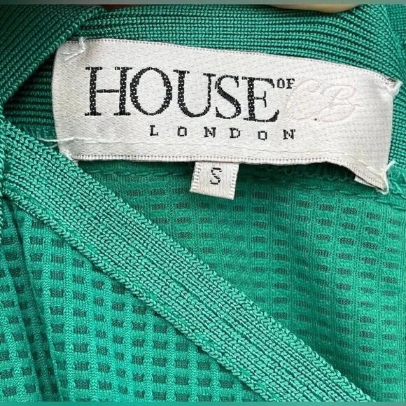 House of CB Caltina Bandage Mesh Bardot Cut out Mini Dress Size Small - Picture 8 of 13